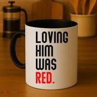 Loving Him Was Red Coffee Mug thumb 4