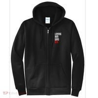 Loving Him Was Red Full Zip Hoodie thumb 0