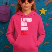 Loving Him Was Red Kids Hoodie thumb 3