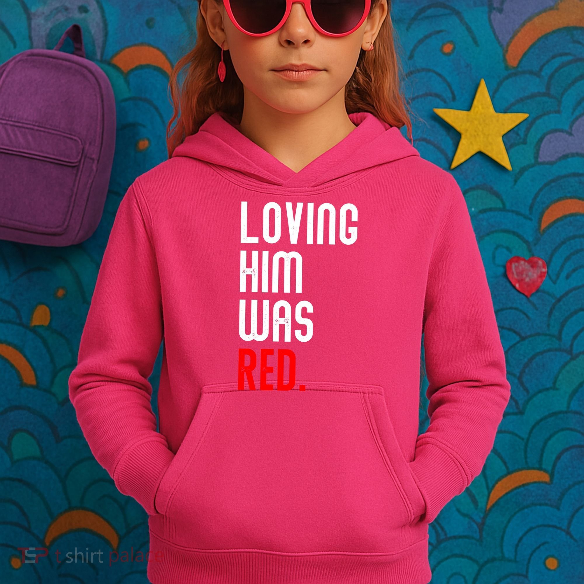 Loving Him Was Red Kids Hoodie