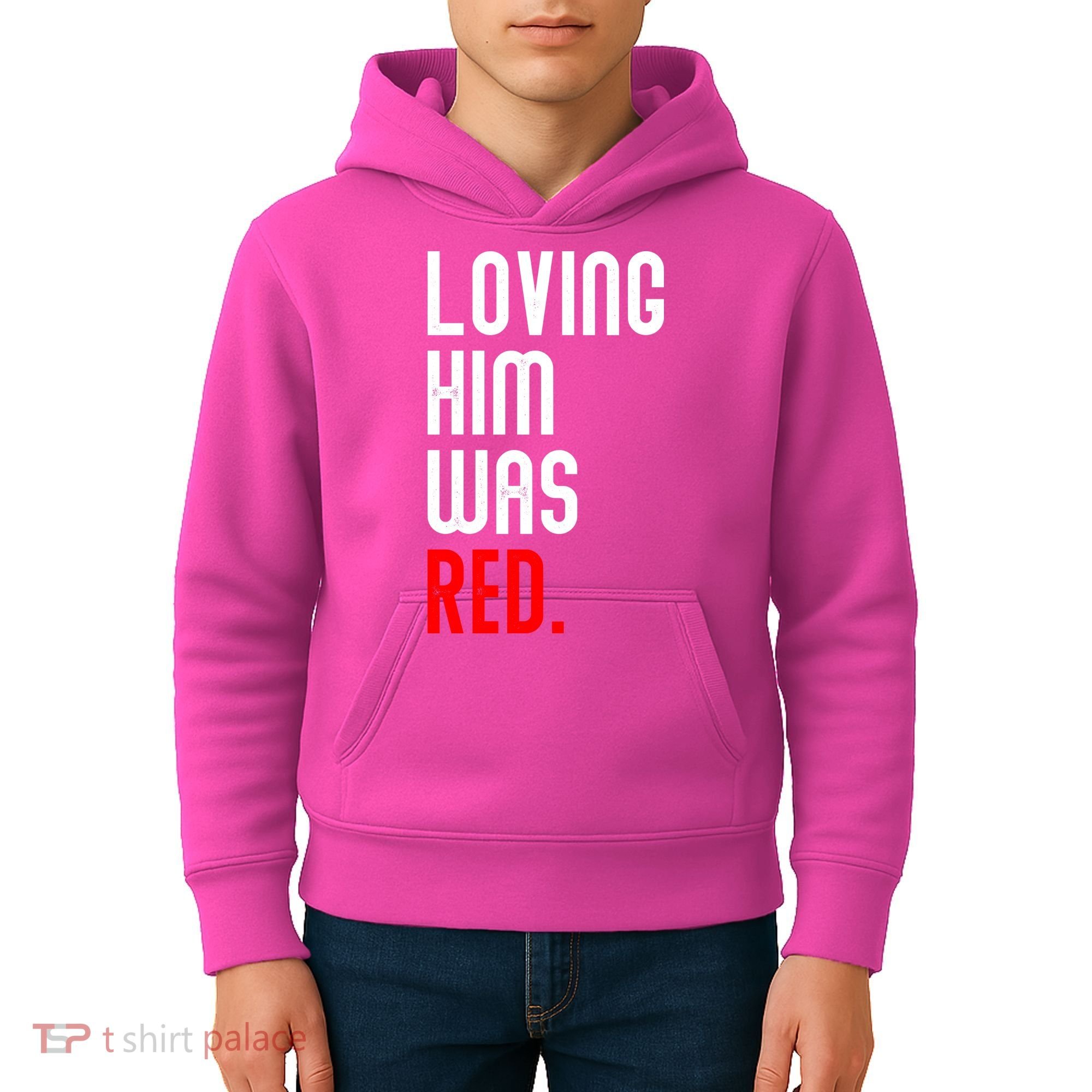 Loving Him Was Red Kids Hoodie