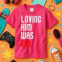 Loving Him Was Red Kids T-Shirt thumb 3