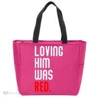 Loving Him Was Red Tote Bag thumb 0