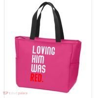 Loving Him Was Red Tote Bag thumb 3
