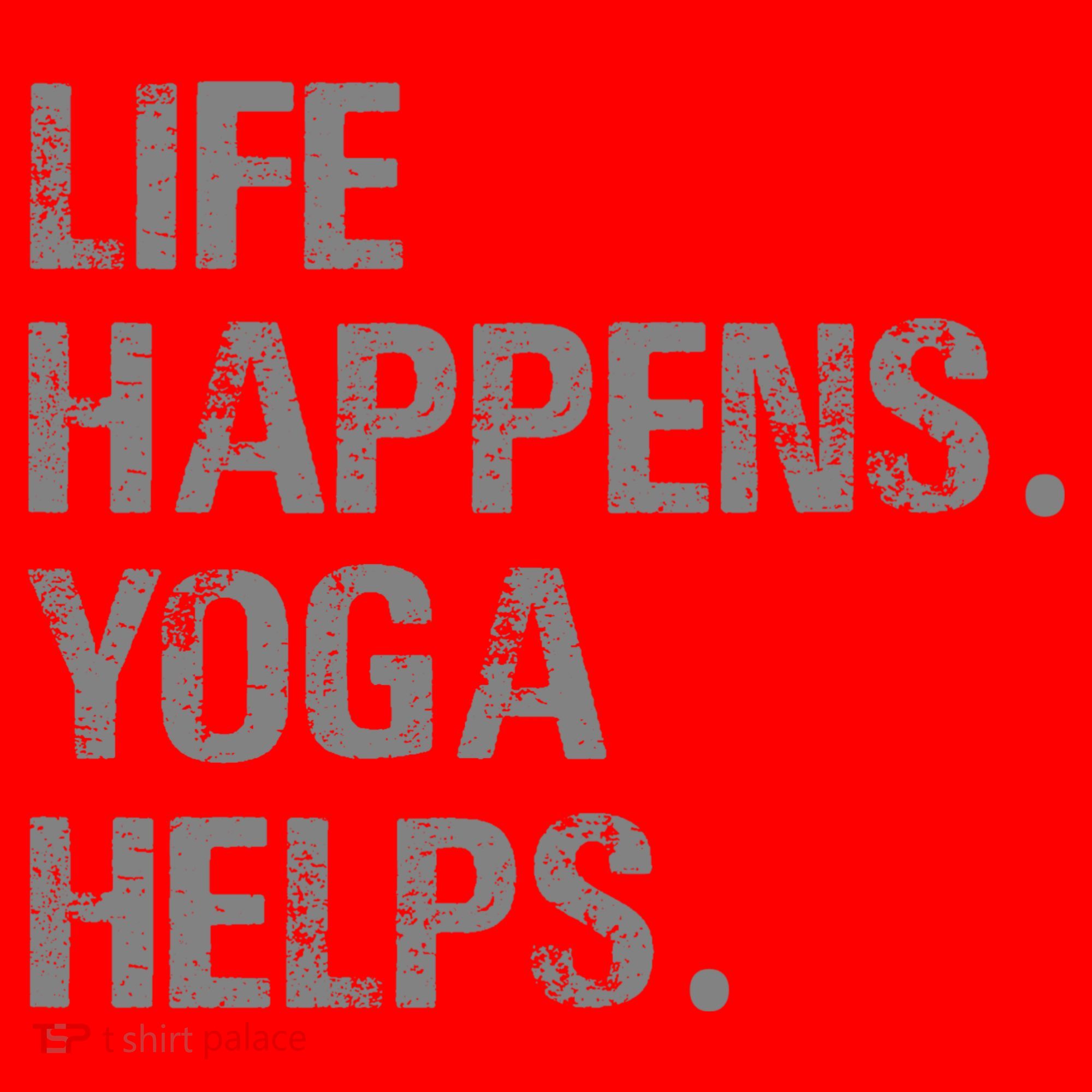 Life Happens Yoga Helps Santa Hat