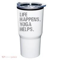 Life Happens Yoga Helps Tumbler thumb 0