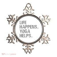 Life Happens Yoga Helps Ornament thumb 0