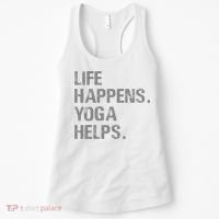 Life Happens Yoga Helps Women's Tank Top thumb 0