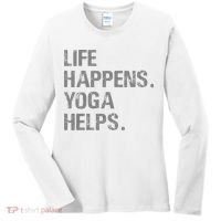 Life Happens Yoga Helps Women's Long Sleeve Shirt thumb 0