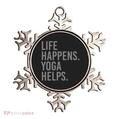 Life Happens Yoga Helps Gift Ornament