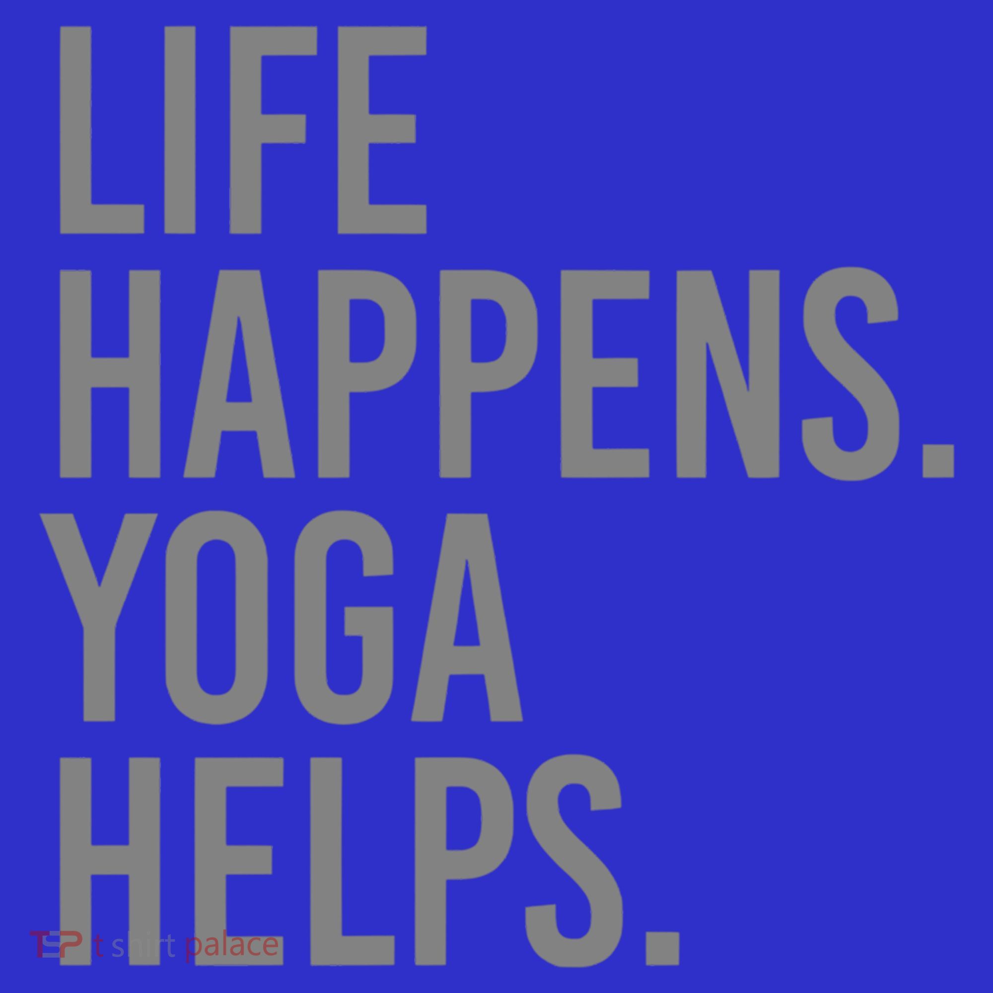 Life Happens Yoga Helps Gift Apron