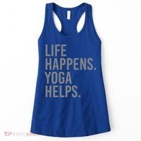 Life Happens Yoga Helps Gift Women's Tank Top thumb 0