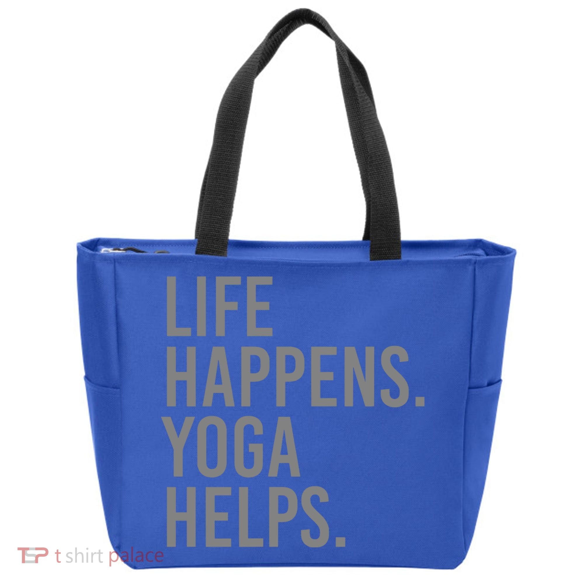 Life Happens Yoga Helps Gift Tote Bag