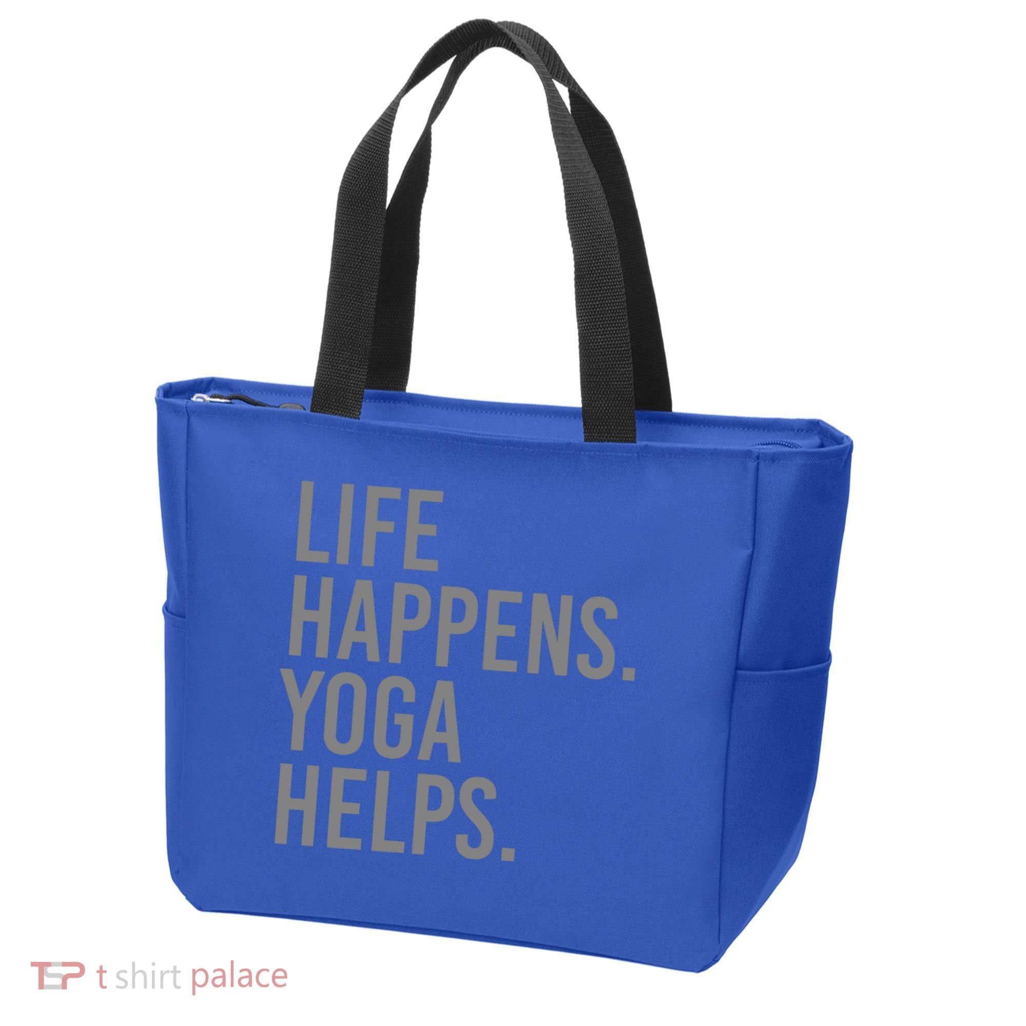 Life Happens Yoga Helps Gift Tote Bag