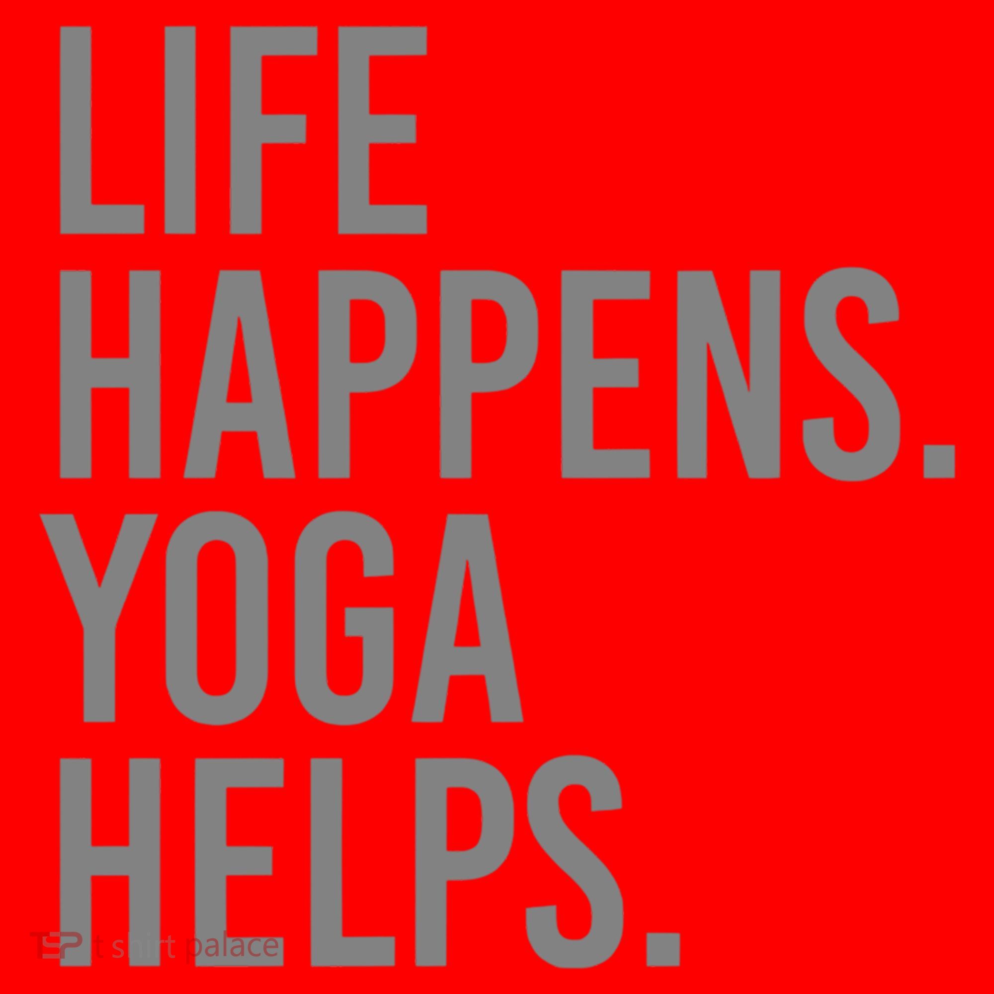 Life Happens Yoga Helps Gift Santa Hat