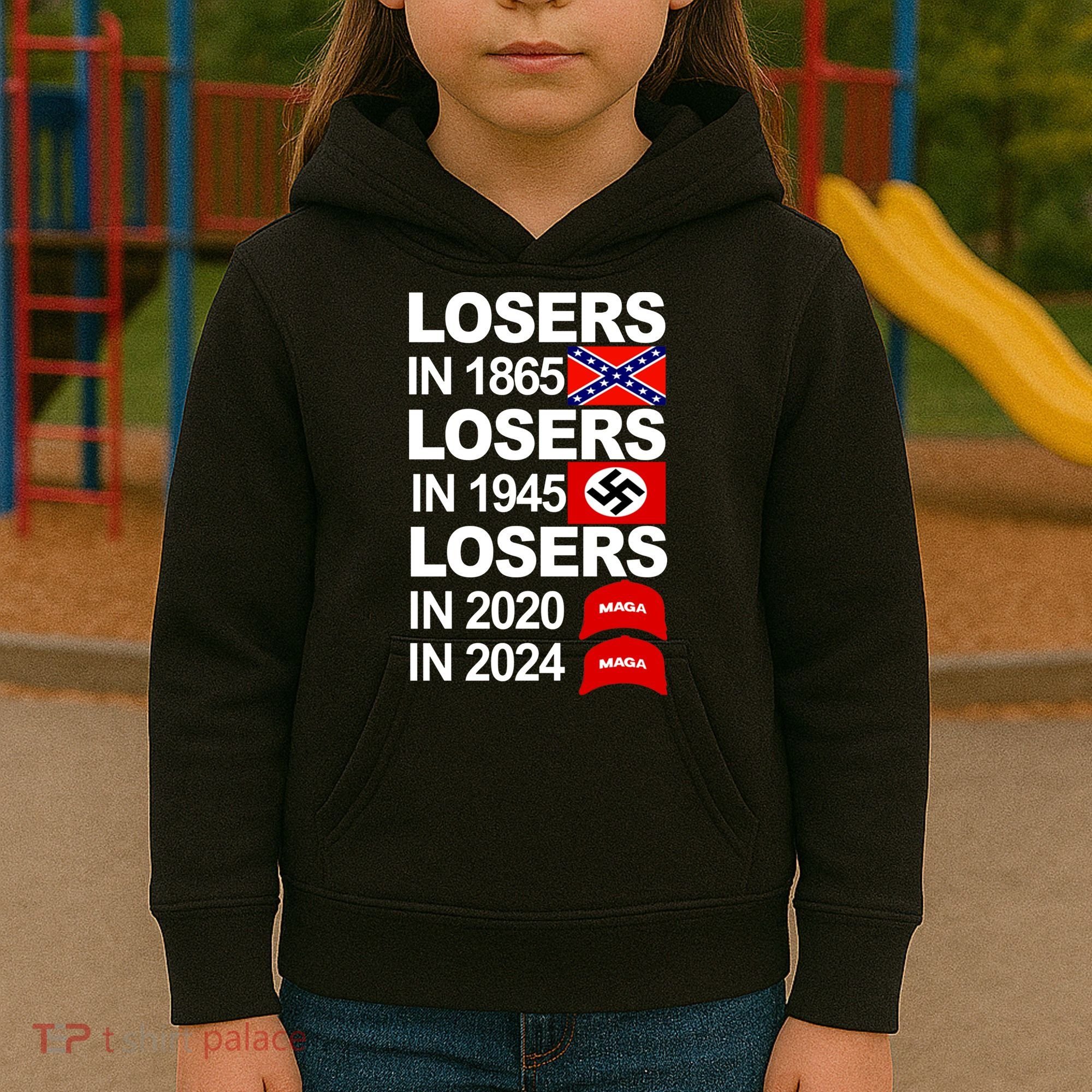 Losers In 1865 Losers In 1945 Kids Hoodie