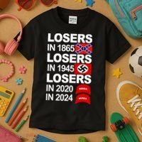 Losers In 1865 Losers In 1945 Kids T-Shirt thumb 3