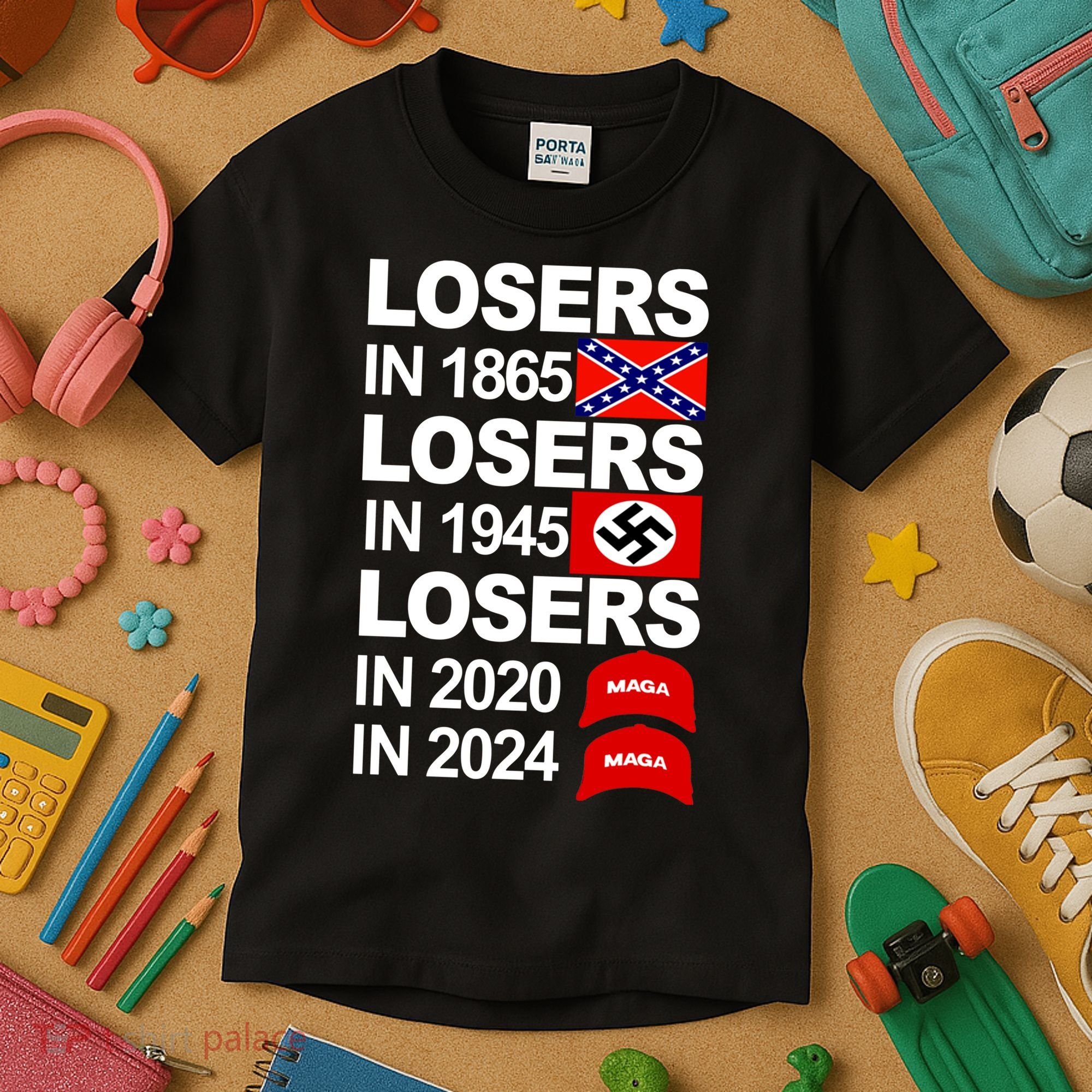 Losers In 1865 Losers In 1945 Kids T-Shirt