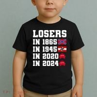 Losers In 1865 In 1945 In 2020 In 2024 Toddler T-Shirt thumb 2