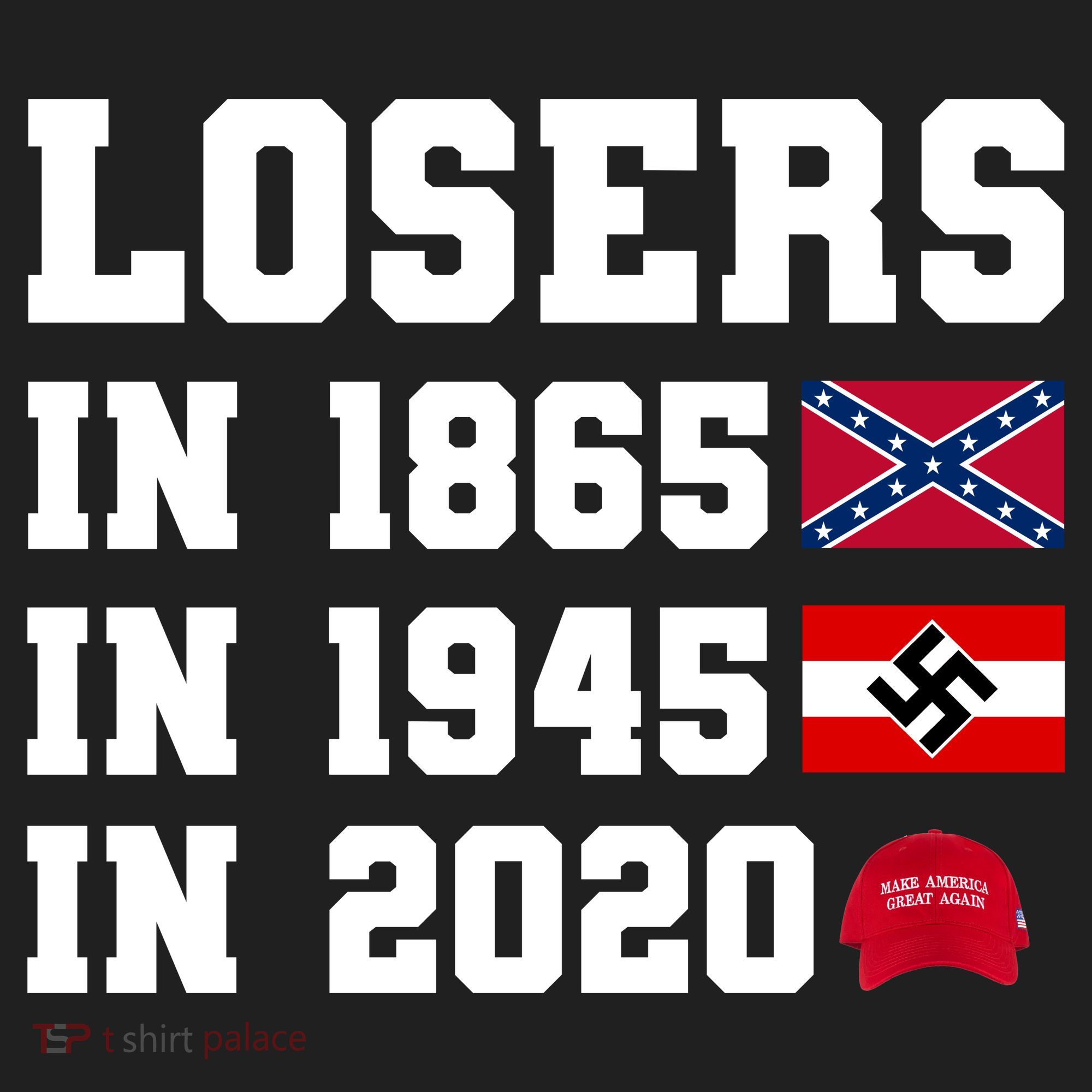 Losers In 1865 In 1945 In 2020 Women's Sweatshirt