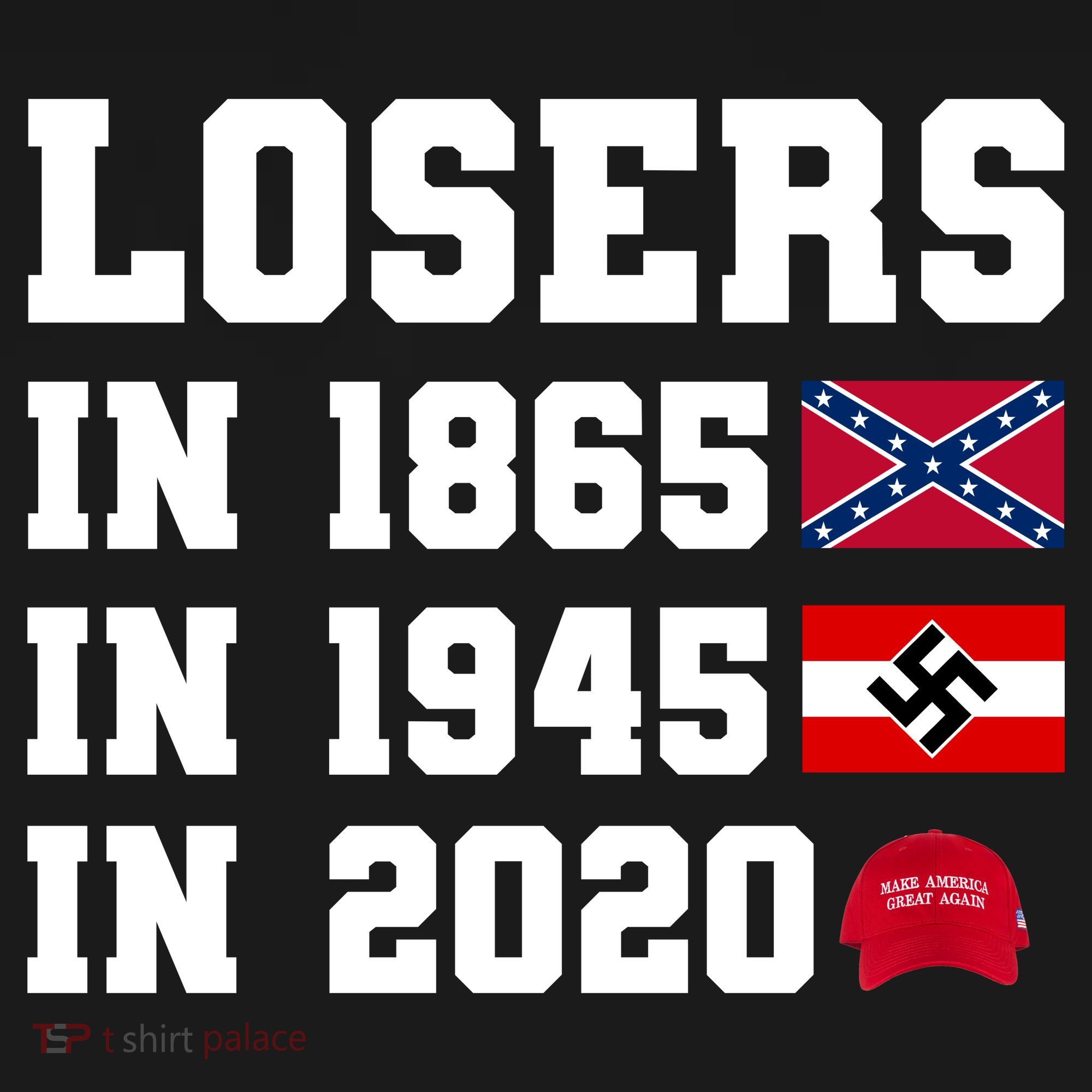 Losers In 1865 In 1945 In 2020 Women's Hoodie