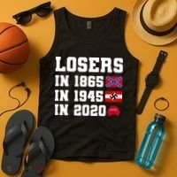Losers In 1865 In 1945 In 2020 Tank Top thumb 4