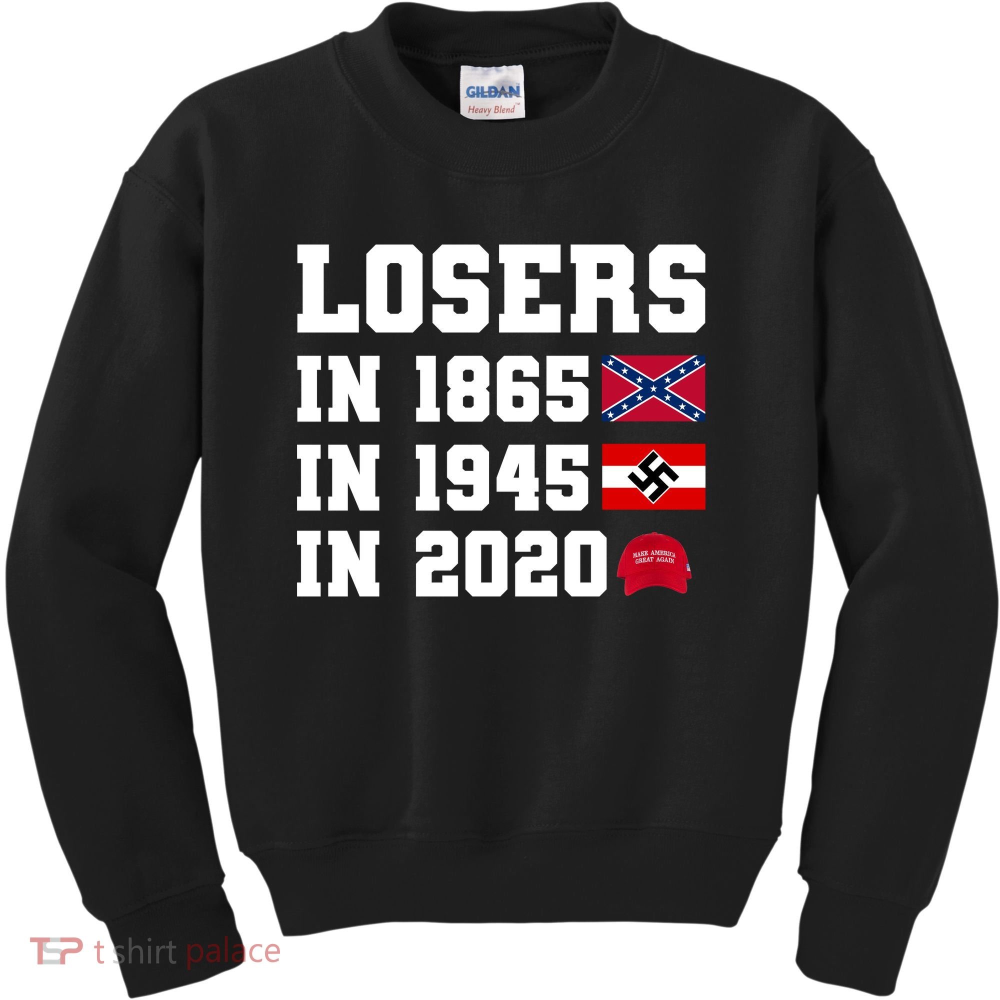 Losers In 1865 In 1945 In 2020 Kids Sweatshirt