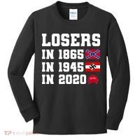 Losers In 1865 In 1945 In 2020 Kids Long Sleeve Shirt thumb 0