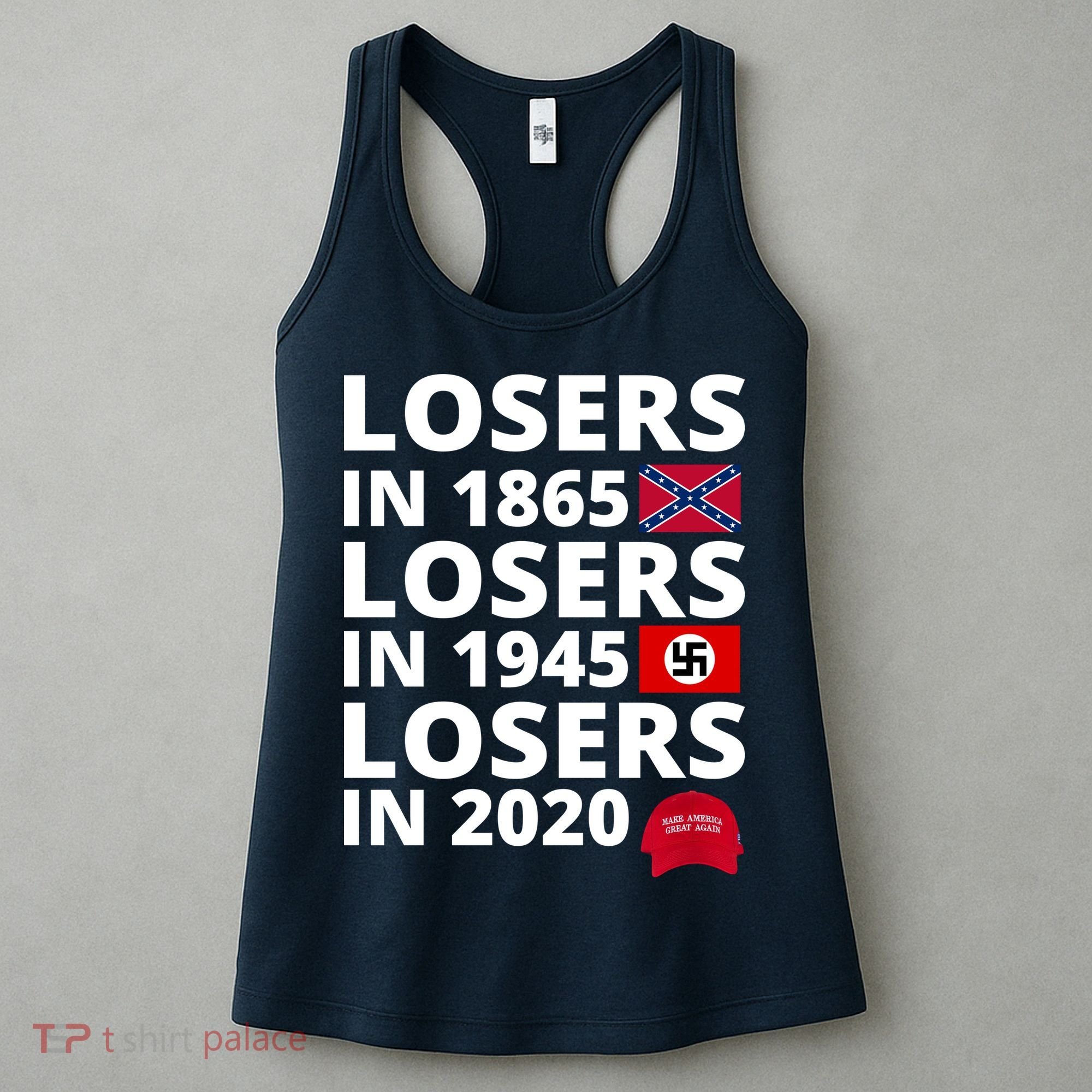 Losers In 1865 Losers In 1945 Losers In 2020 Women's Tank Top