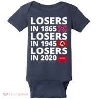 Losers In 1865 Losers In 1945 Losers In 2020 Baby Bodysuit thumb 0