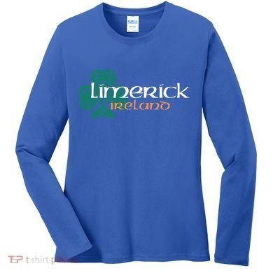 Limerick Irish American Celtic Shamrock Cool Gift Women's Long Sleeve Shirt