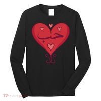 Love In Arabic Heart Gift Long Sleeve Shirt thumb 0