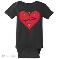 Love In Arabic Heart Gift Baby Bodysuit thumb 0