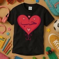 Love In Arabic Heart Gift Kids T-Shirt thumb 3