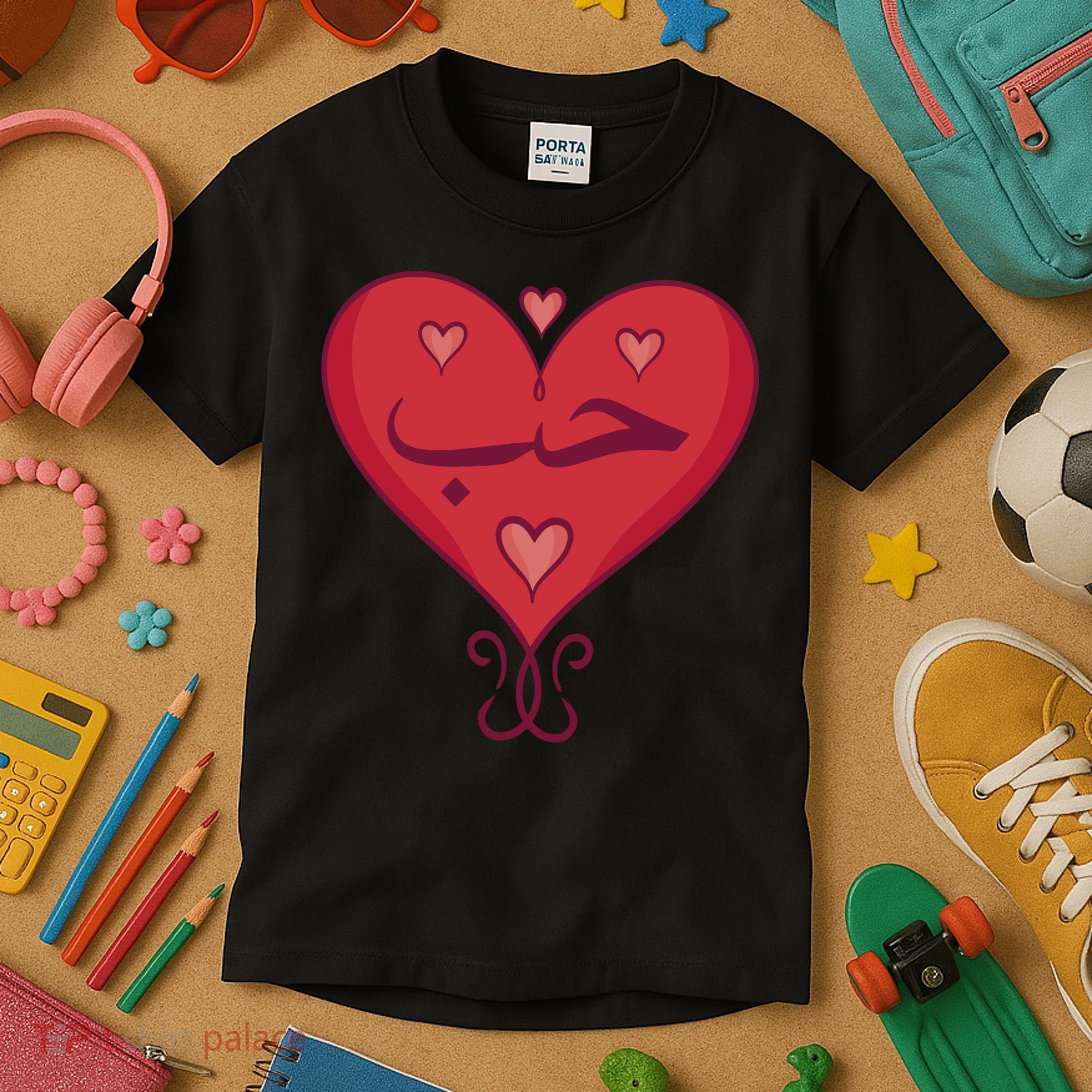 Love In Arabic Heart Gift Kids T-Shirt