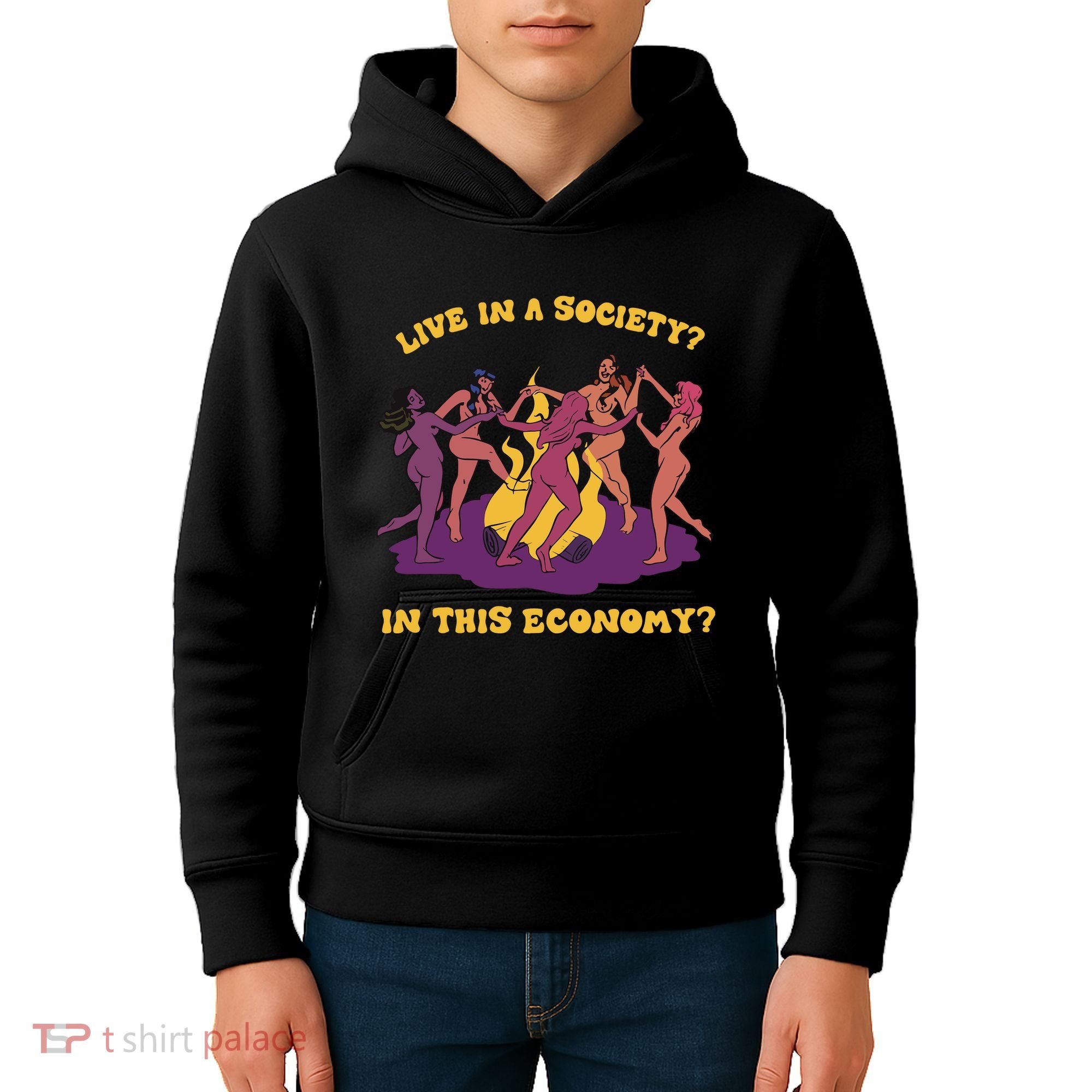 Live In A Society In This Economy Kids Hoodie