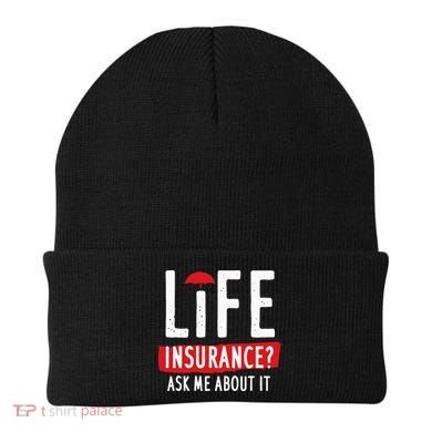 Life Insurance Ask Me About It Beanie