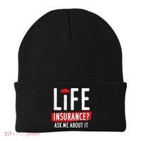 Life Insurance Ask Me About It Beanie thumb 0