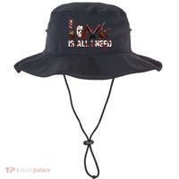 Love Is All I Need Halloween Horror Bucket Hat thumb 0
