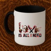 Love Is All I Need Halloween Horror Coffee Mug thumb 2