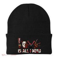 Love Is All I Need Halloween Horror Beanie thumb 0