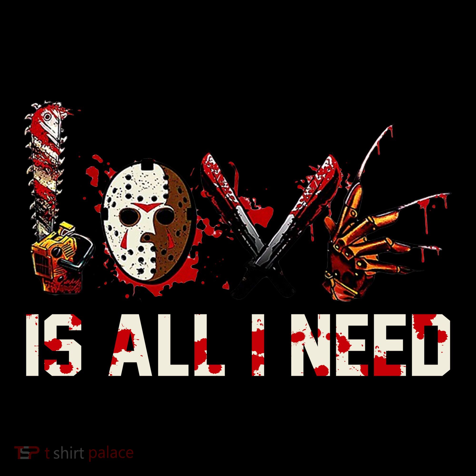Love Is All I Need Halloween Horror Women's Hoodie