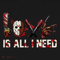Love Is All I Need Halloween Horror Ornament thumb 1