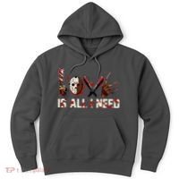 Love Is All I Need Halloween Horror Hoodie thumb 0
