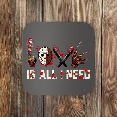 Love Is All I Need Halloween Horror Coaster