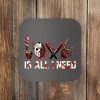 Love Is All I Need Halloween Horror Coaster thumb 0