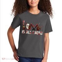 Love Is All I Need Halloween Horror Kids T-Shirt thumb 2