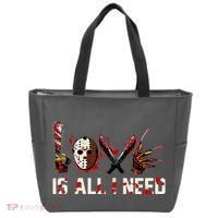Love Is All I Need Halloween Horror Tote Bag thumb 0