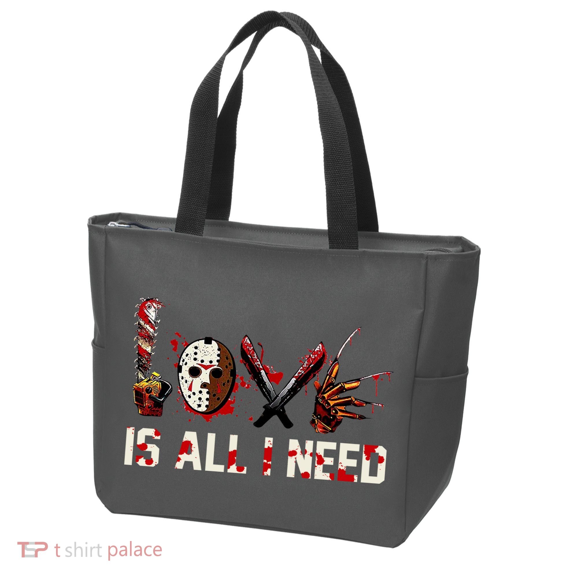 Love Is All I Need Halloween Horror Tote Bag