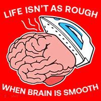 Life Isn’t As Rough When Brain Is Smooth Santa Hat thumb 1